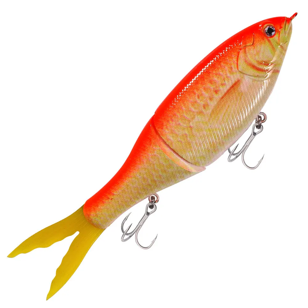Cola silicona articulada Swimbait 2 secciones para lubina y lucio - imagen 3