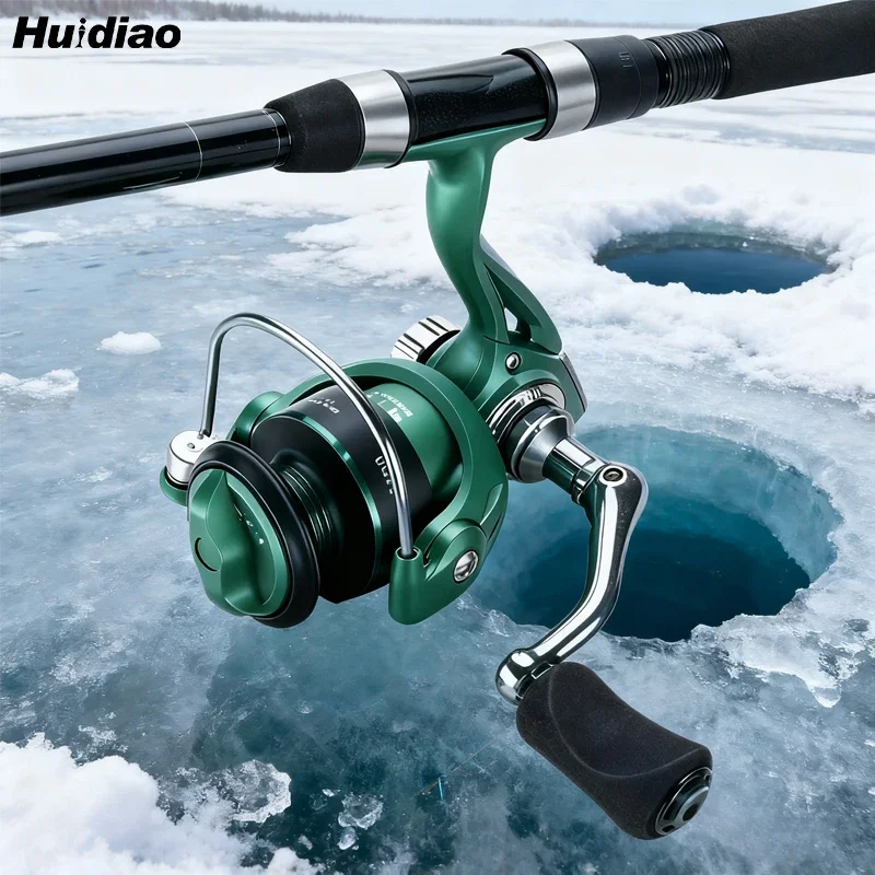 Huidiao carrete hielo ultraligero 500/800 – 5,2:1 3+1BB trucha