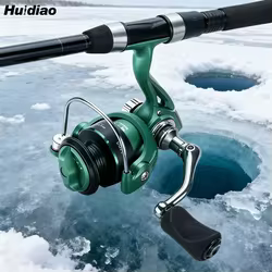 Huidiao carrete hielo ultraligero 500/800 – 5,2:1 3+1BB trucha