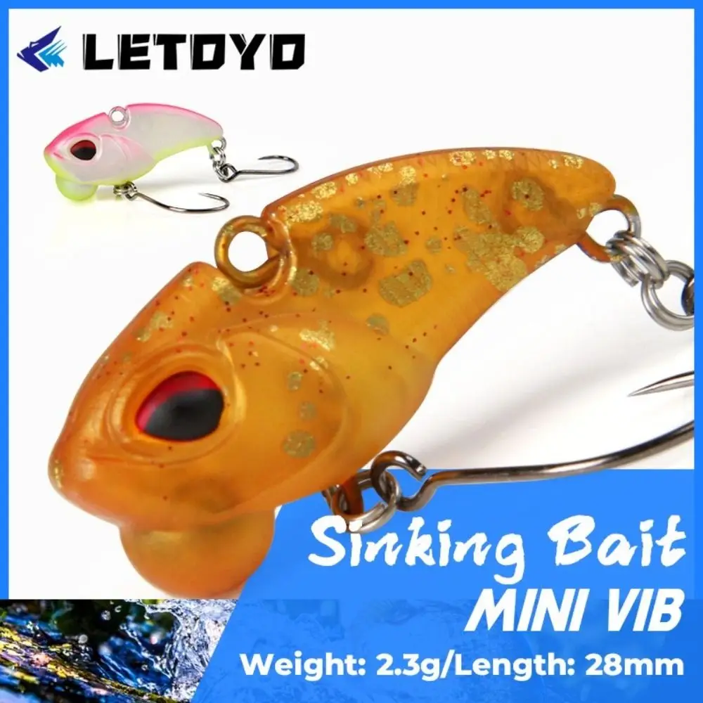2025 28mm/2,3g señuelo de pesca de hundimiento lento Wobbler Bass VIB cebo de pesca ojos 3D Minnow cebo Artificial aparejos de pesca - imagen 4