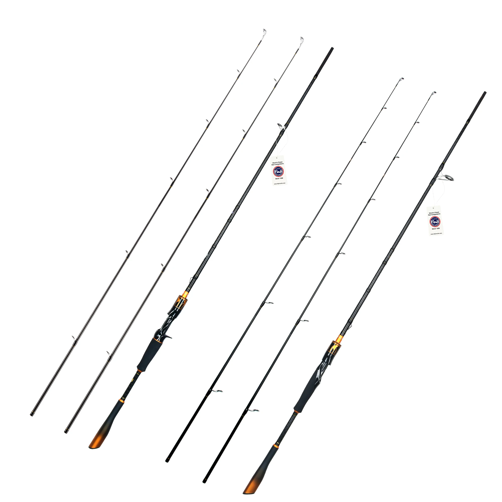 BIUTIFU-cañas de pescar giratorias, 2 puntas, 1,8 ~ 2,7 m, guía Fuji, 2 secciones, T1000Carbon, Baitcasting, 7-80g, señuelo, Lucio, poste rápido - imagen 5