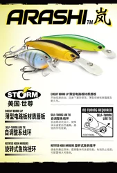 RAPALA cebo duro Shizun Lan serie/ASQS Rock Little Fat importado Luya pesca al aire libre