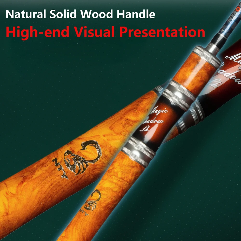 Herramienta de pesca con caña de pescar ultraligera de fibra de carbono, caña giratoria en L para carpa, trucha, lubina, cebo pequeño de 3-10g, accesorios para caña de pescar en barco - imagen 4