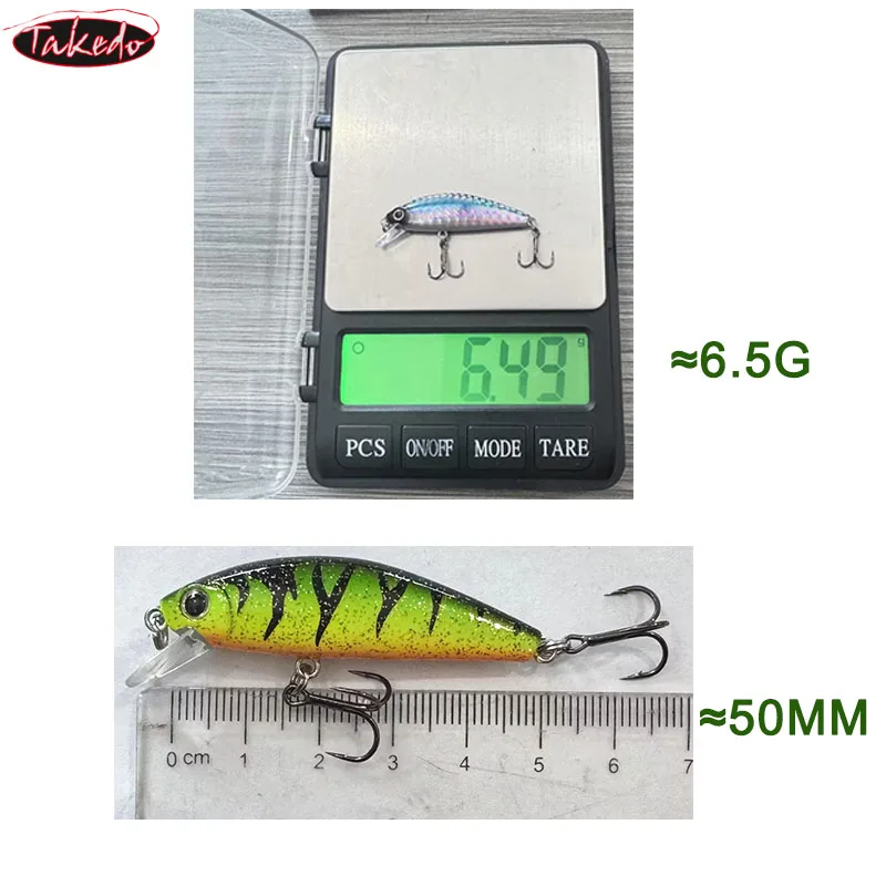 Señuelo TAKEDO Minnow – Hundimiento lento con triples VMC para lubina - imagen 5