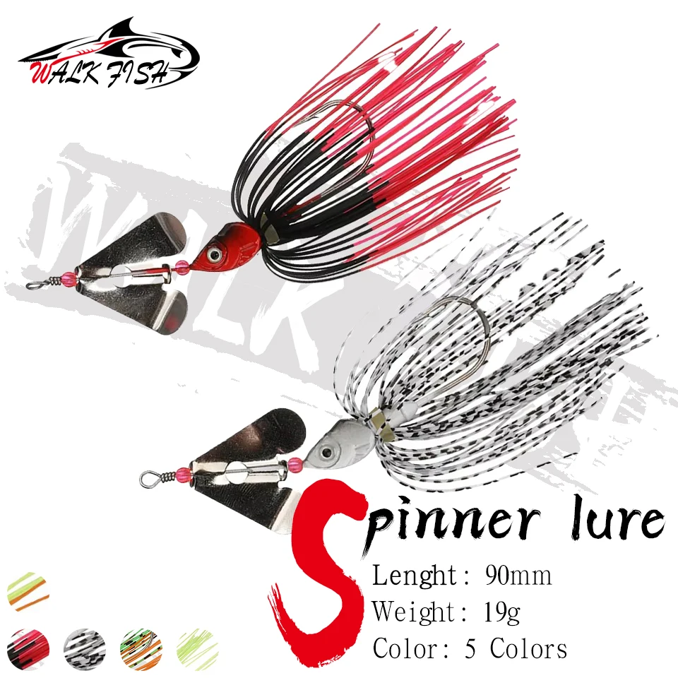 WALK FISH-cebo giratorio de 9cm y 14g, superficie de agua, película de ruido, compuesto biónico, lentejuelas giratorias, cebo Artificial, aparejos de lubina