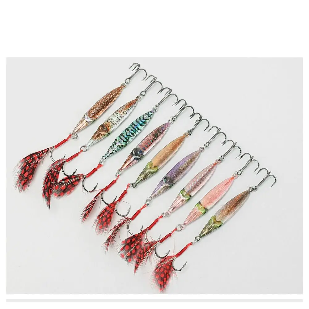 Señuelo de pesca de Metal Universal, ojos 3D que se hunden, cebo duro para calamar, Wobblers, jigging, cebo Artificial para pesca - imagen 2