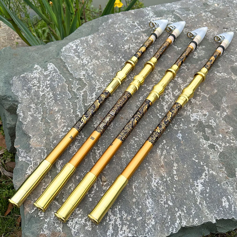 Caña de pescar de mar telescópica anticorrosión mejorada, caña de pescar de carbono súper dura para viajes, Surfcasting, caña de fundición en orilla, 2,1/2,4/2,7/3,0/3,6 M - imagen 2