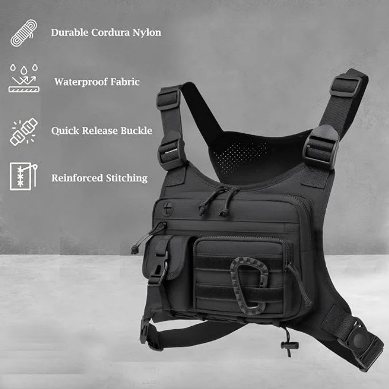Chaleco táctico multifuncional hombre caza camping viajes - imagen 3
