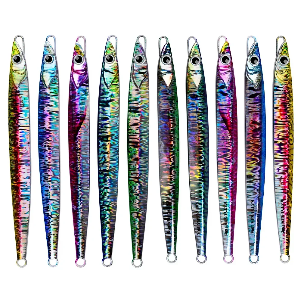 Señuelo de pesca con plantilla de Metal fundido rápido, cuchara de Jigging, 60g-180g, cebo Wobbler Artificial, aparejos de pesca con plantilla de curricán rápido, 1 ud. - imagen 5