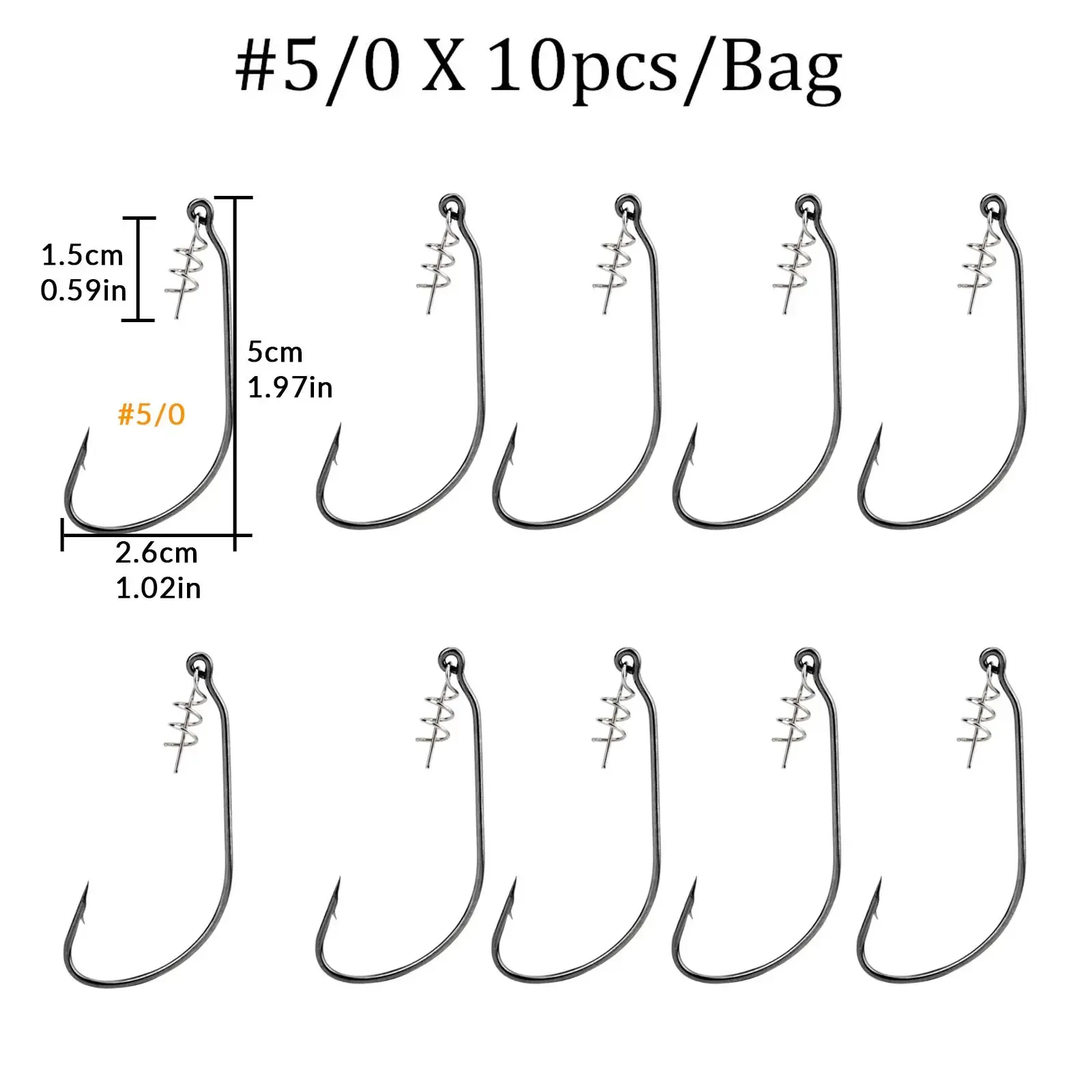 10pcs size 5-0