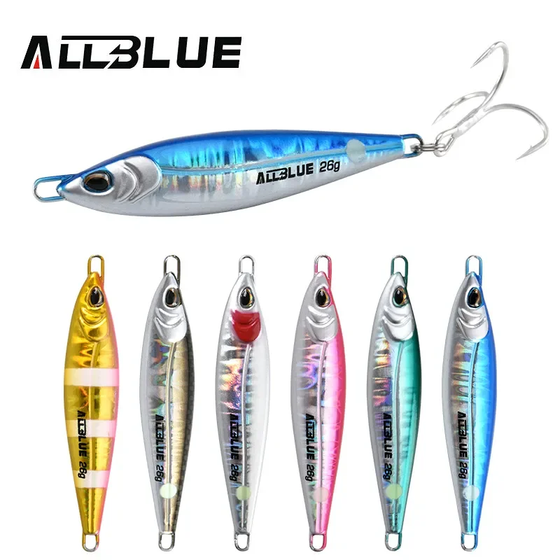 ALLBLUE LEVIN Plantilla de Metal, cebo Artificial de 18g y 26g, señuelo de pesca de cuchara Jigging, plomo duro, aparejos de lubina de agua salada - imagen 2