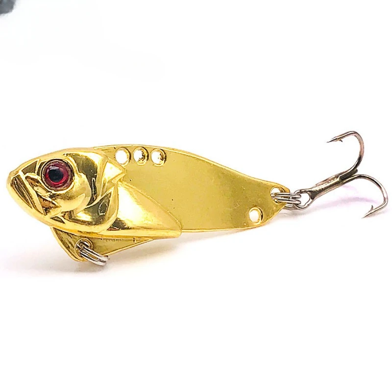 Winter Metal Vib Rattlin Wobblers, señuelo de pesca vivo duro, Swimbait Jerkbait, lanzamiento largo, cebos artificiales falsos, 1 pieza - imagen 3