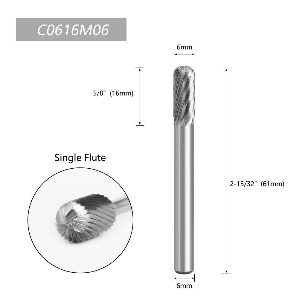 Rembases rotativas de carburo tipo C: múltiples modelos (C0616, C1020, C0820+) para piezas de herramientas personalizadas - imagen 5