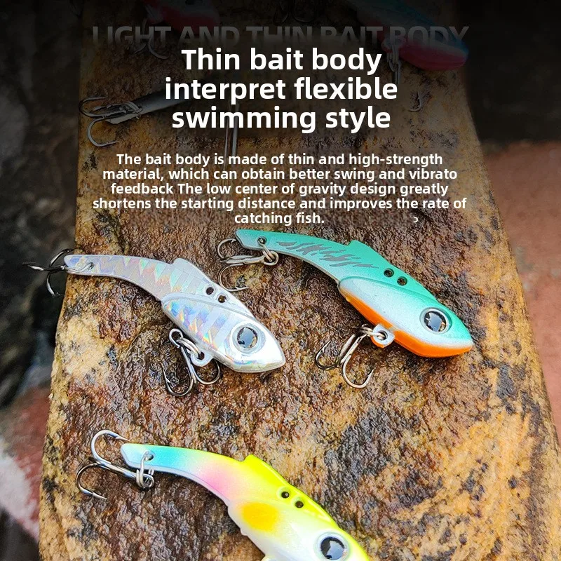 MUKUN 1 Uds nuevo Mini cebo de pesca Vib 3,5g/5g/7g señuelos artificiales Wobblers de pesca cebo VIB señuelo para trucha accesorios de pesca - imagen 4