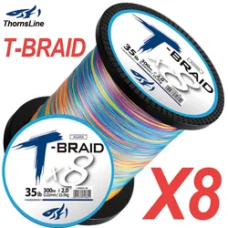 pesca pesca accesorios accesorios de pesca hilo trenzado pesca hilo pesca fluorocarbono deAlambre de pesca trenzado ThornsLine, 8 hebras, todo para pesca de carpa, accesorios de pesca, todo para pesca original japonesa