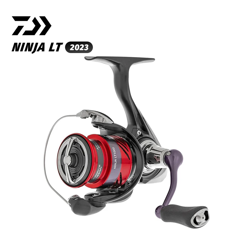 Carrete de pesca giratorio Daiwa Original 2023 Ninja, relación de engranaje 4BB 5,2-6,2:1, arrastre máximo 5-12kg, diseño de accionamiento de aire, Digigear resistente - imagen 4