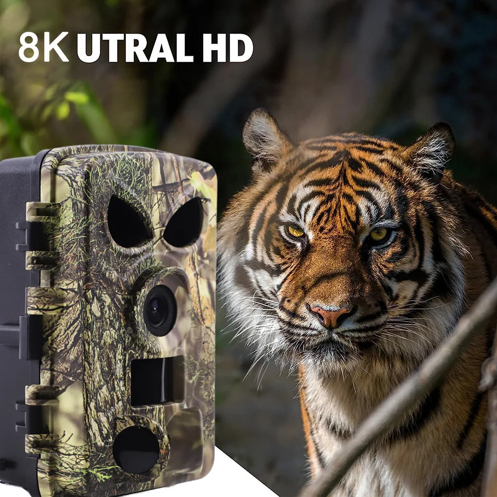 Cámara de Caza PR8000 8K 60MP WiFi Visión Nocturna IP65