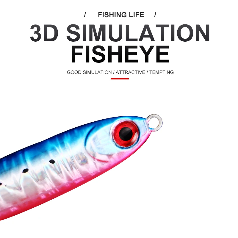 Señuelo de plantilla de Metal para pesca en agua salada, cebo Artificial para lubina, 30g, 67mm, 1 unidad - imagen 3