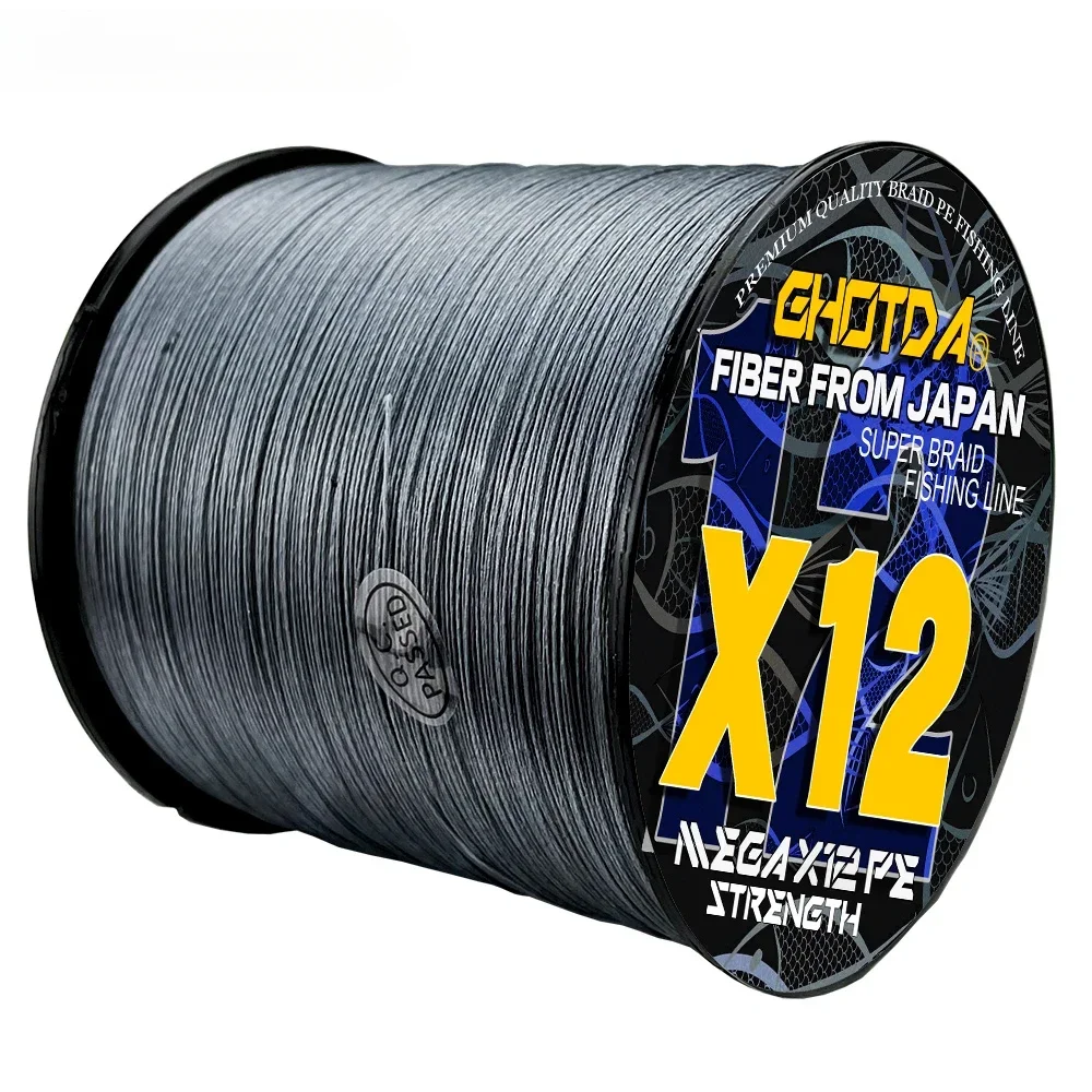 GHOTDA-sedal de Pesca de PE súper fuerte, 9 / 12 hebras, multifilamento de 100/300M, agua dulce, agua salada, tejido de carpa, 20LB-120LB - imagen 4