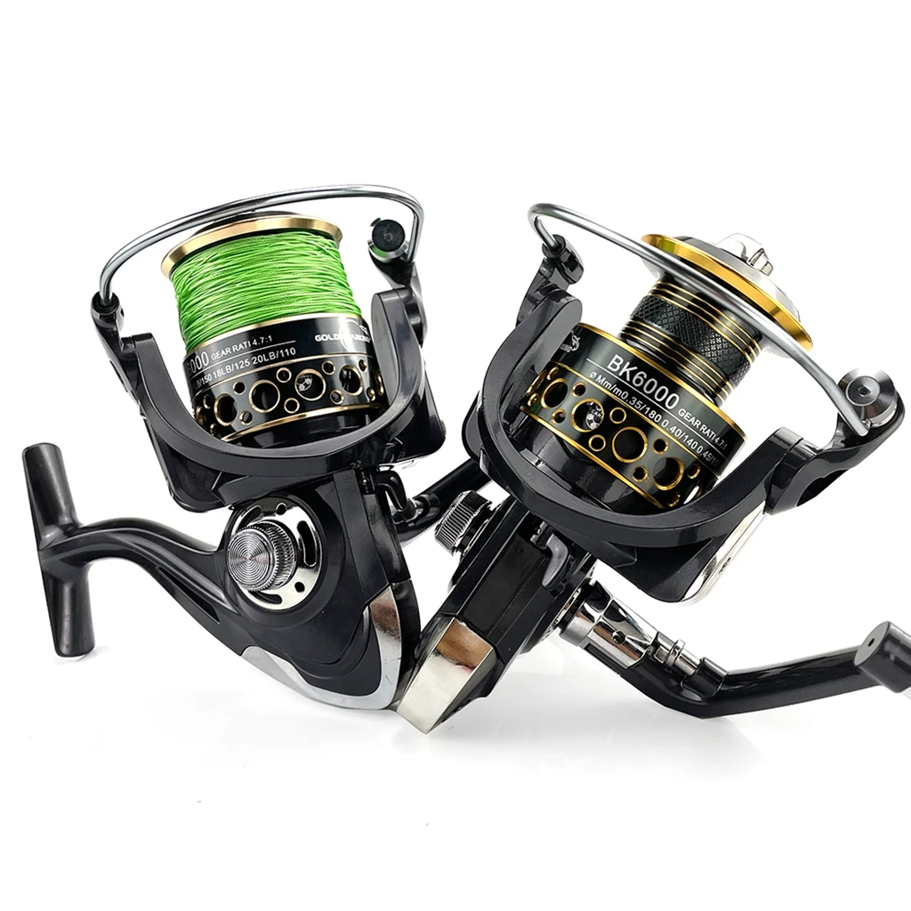 GHOTDA-carrete de pesca serie Surfcast 2000: 7000, 7:1, relación de transmisión de 8kg-10kg, carrete de pesca giratorio para playa y agua salada, 5,2: 1/4 - imagen 4