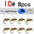 8pcs L green size 10