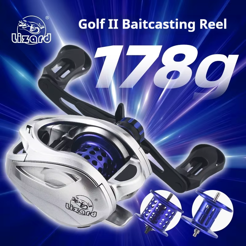 Lizard Carrete Baitcasting – Magnético CNC Rodamientos NMB