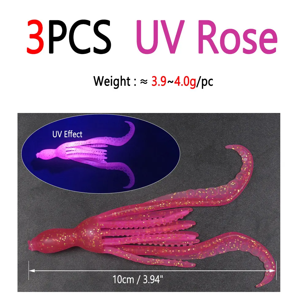 3pcs UV Rose