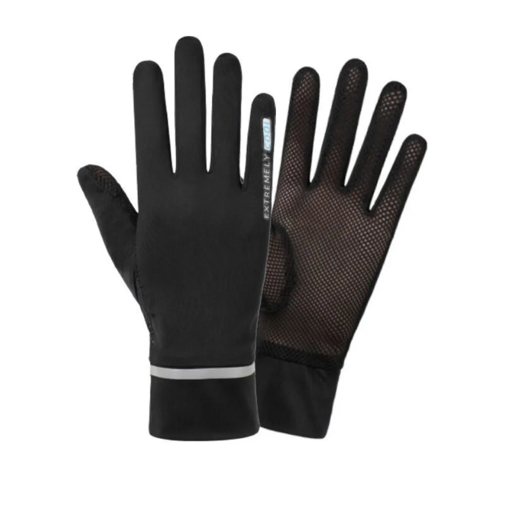Nuevos guantes finos de protección solar, guantes de seda de hielo Anti-UV sin dedos, guantes transpirables de verano con pantalla táctil para ciclismo y conducción - imagen 4