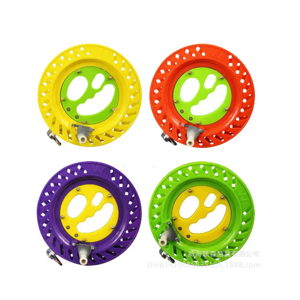 Carrete de mano para Pesca, enrollador de sedal, carrete de Pesca redondo, carrete de almacenamiento, bobina de cuerda de Pesca con rodamiento antiinverso, 1 ud. - imagen 2