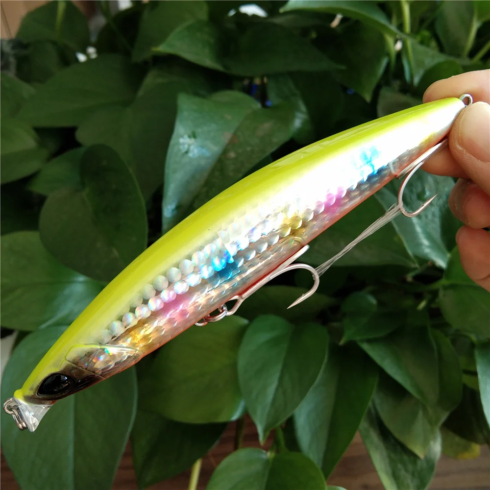 TSURINOYA-señuelo de pesca flotante, cebo de fundición larga, flotante, oscilante, lubina, 2 piezas, 118mm, 19g, 0-30cm - imagen 2