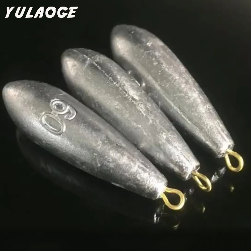 Plomos de pesca con anillo hoja y gota de agua - Accesorios de aparejos