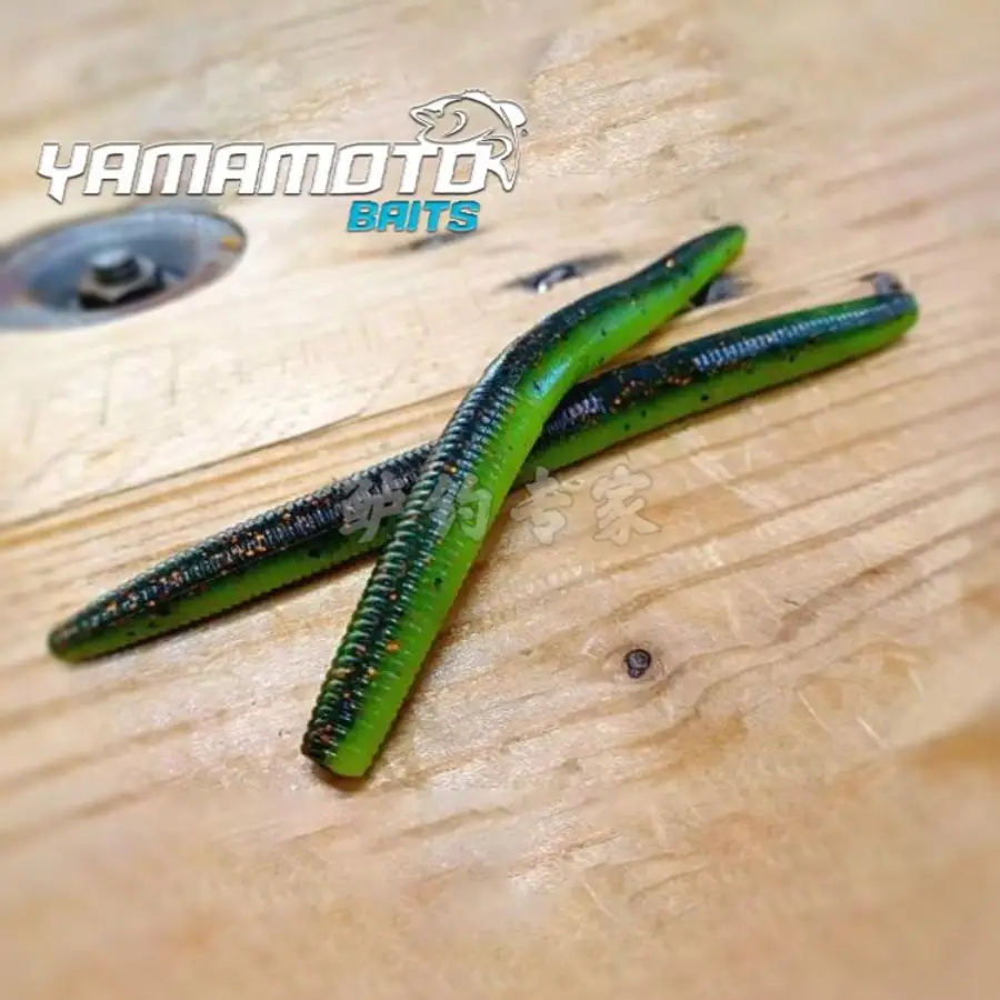 Los Estados Unidos importó YAMAMOTO SENKO gusano de fideos de alta gravedad específica grupo de pesca Texas de 4 pulgadas con cebo suave de plomo luya