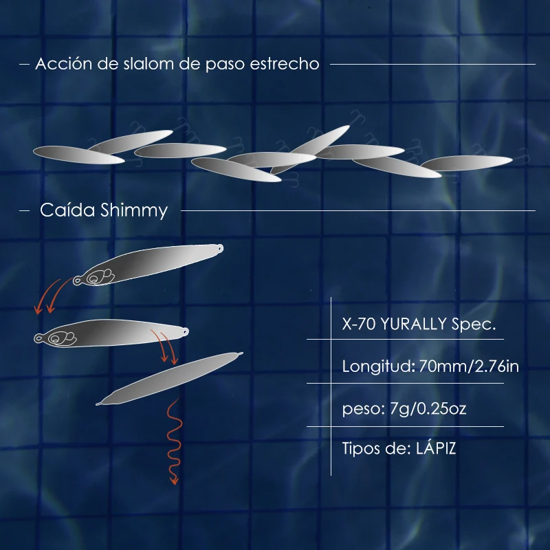 MEREDITH Jerk señuelo de pesca que se hunde con lápiz, Wobbler, lubina, aparejos de pesca, accesorios de Pesca, Señuelos de agua salada, cebo de arrastre,pencil lure - imagen 4