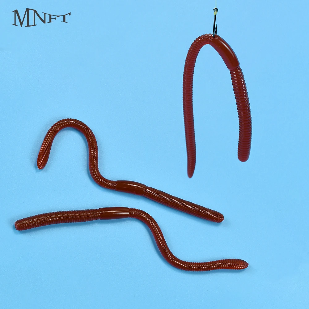 10 Uds. Señuelos de lombriz TPR de 18cm Wobbler cebos falsos para pesca en el mar carpa trucha lubina-accesorios de pesca - imagen 2