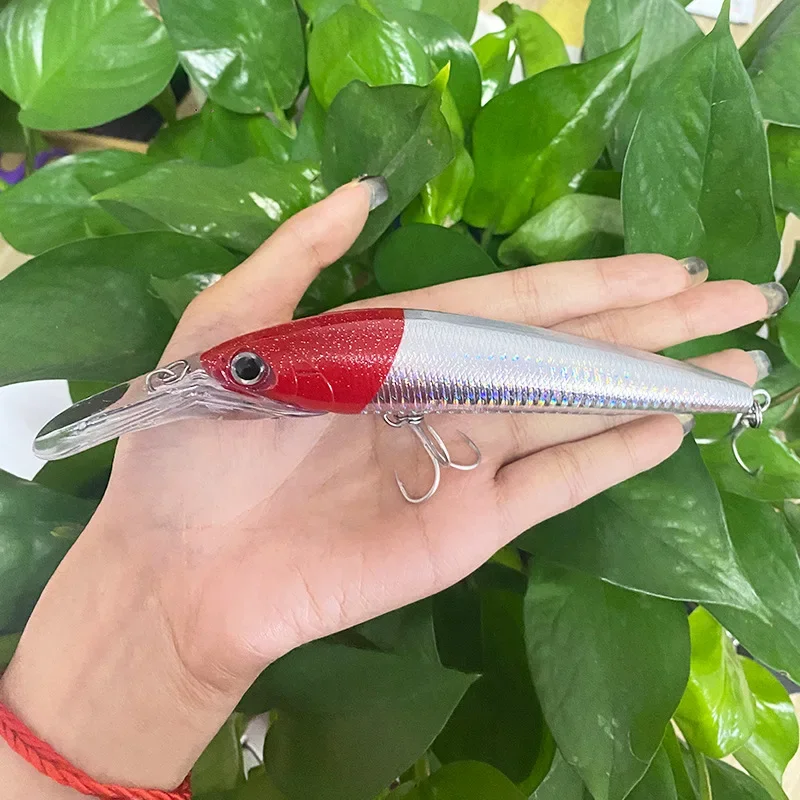 Mino flotante 3D japonés para curricán en aguas profundas, barco de pesca, duro, buen ayudante de pesca, utilidad - imagen 2