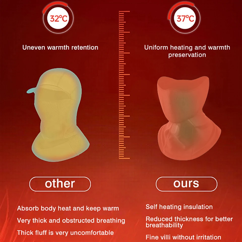 WALK FISH-Bandana de ciclismo Unisex, máscara facial a prueba de viento, y al calor resistente al frío, para pesca, esquí y montar en motocicleta - imagen 5