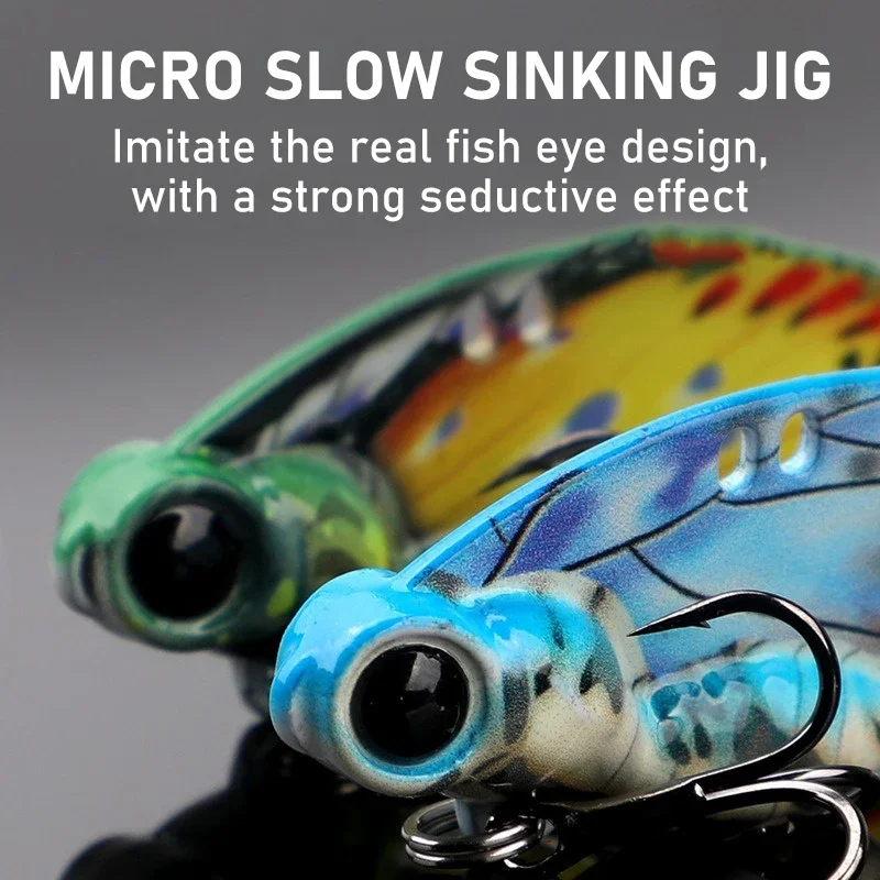 Cebo de mariposa biónico, cebo de fundición de larga distancia de 8g/15g, nuevo cebo Artificial de Metal VIB adecuado para lubina, Lucio, trucha y pesca - imagen 4