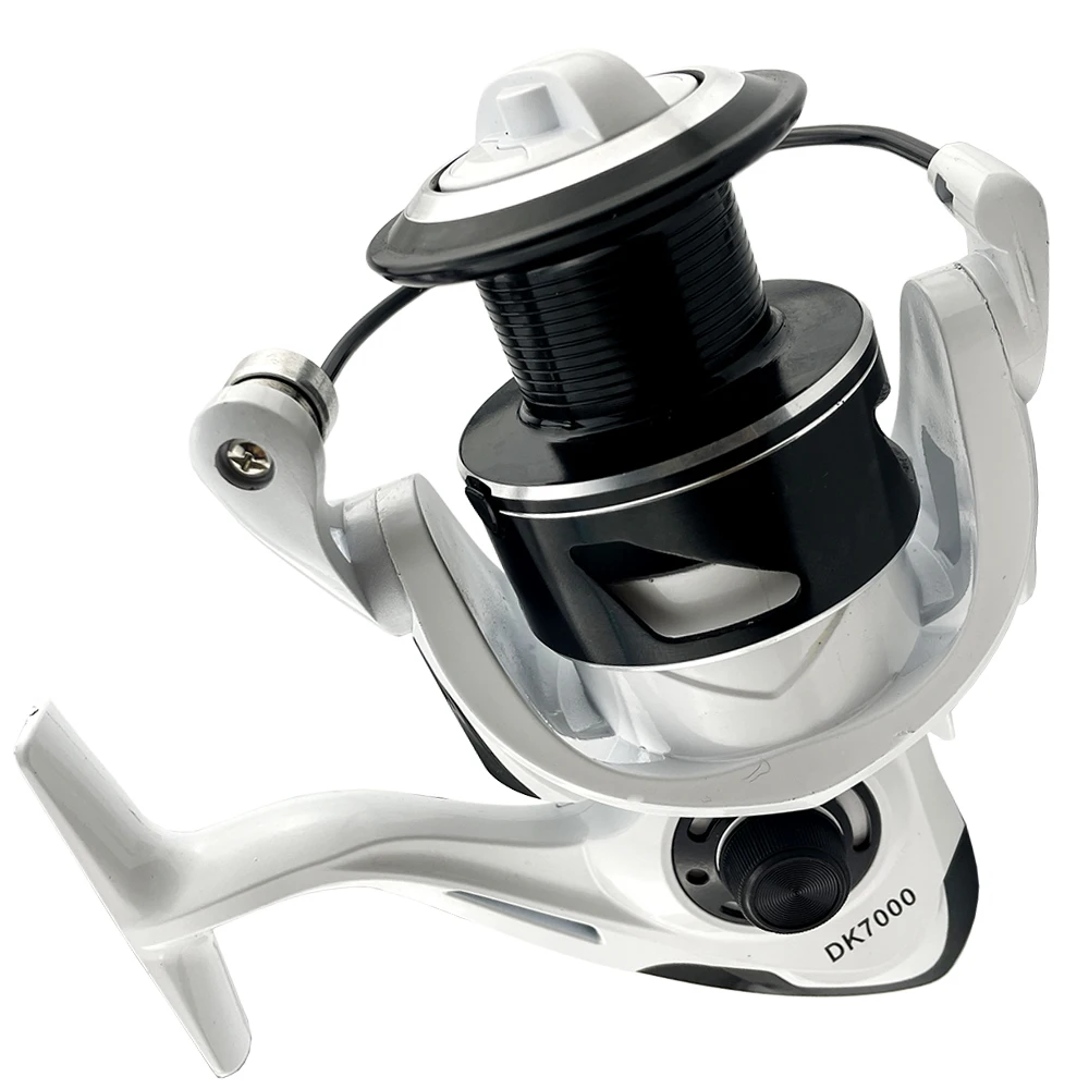 Carrete de Pesca de Metal, accesorio de alta calidad, Ratio de engranaje 5,2: 1, resistente al agua, Serie de DK2000-DK7000 sal/agua dulce - imagen 4