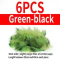 6pcs green black