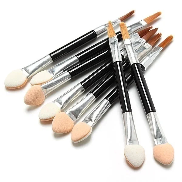 Aplicadores de maquillaje doble punta esponja desechable para ojos
