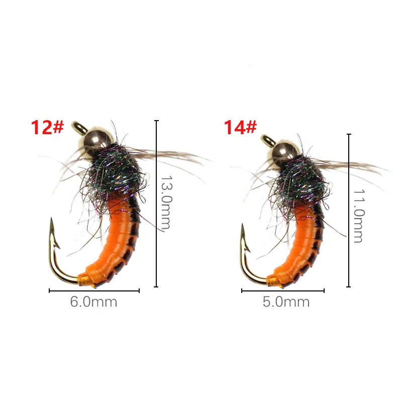 Cabeza de Cuentas Latón Hundimiento Rápido Pesca Mosca Trucha - imagen 4