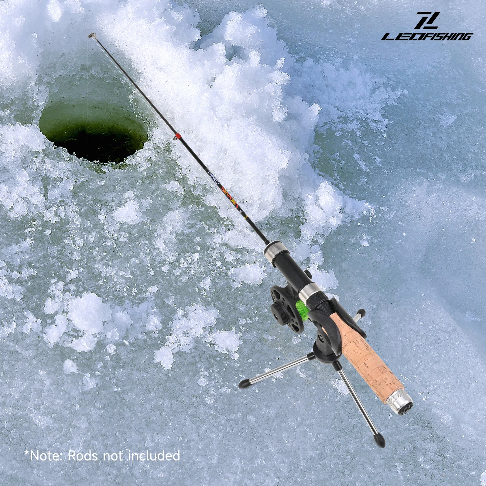 Soporte ligero ajustable, nuevo estante portátil para caña de pescar en hielo - imagen 2
