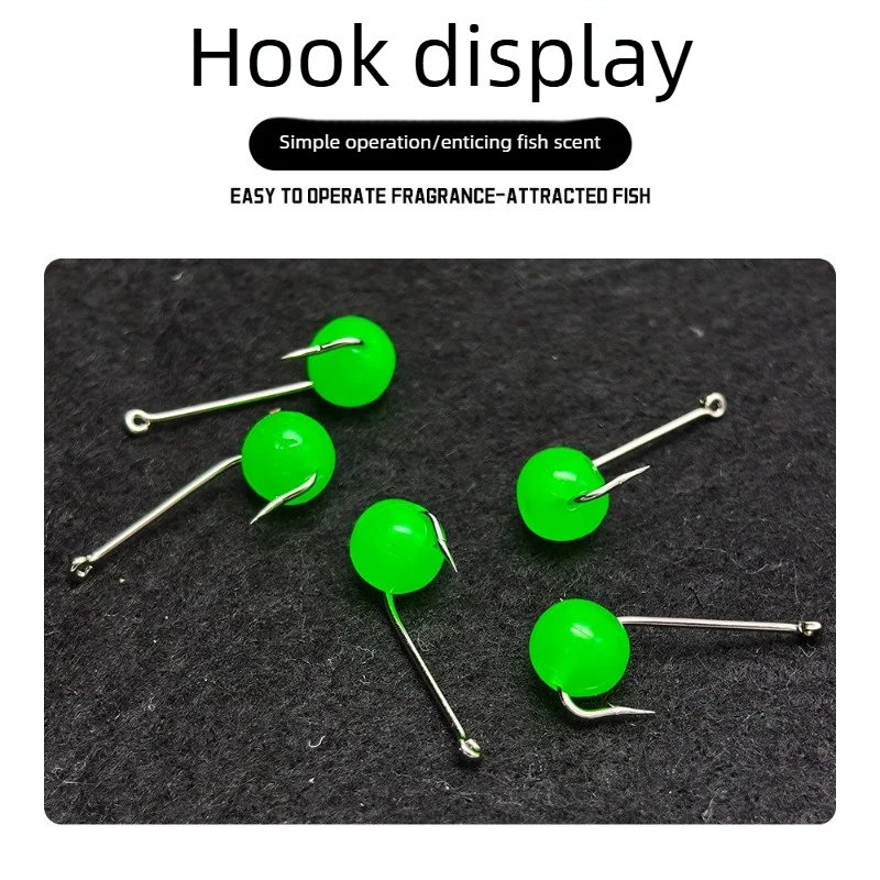 Cebo de pesca flotante suave, 100 Uds., bola de cuentas artificiales biónicas, accesorios para peces Luya, señuelos, productos para aparejos, рыба considerado pesca completo - imagen 3