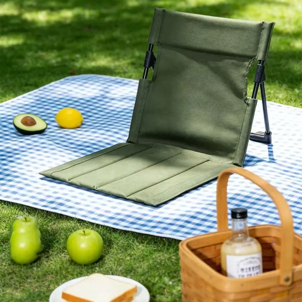 Silla Plegable Camping Oxford con Cojín y Bolsa de Almacenamiento