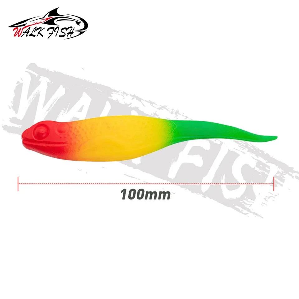 WALK FISH 3 uds 10cm 11g señuelo de pesca de rana cebo de silicona suave cebo de silicona hundimiento o flotante manivela gancho Swimbait Wobblers - imagen 2