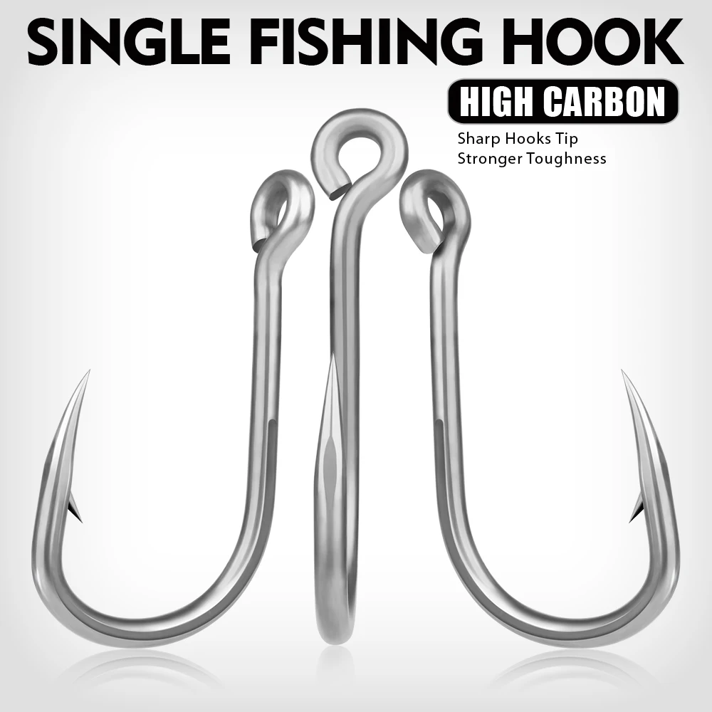 Ganchos de jigging de agua salada Proberos10pcs, acero inoxidable resistente súper fuerte para plantilla de metal vertical - imagen 3