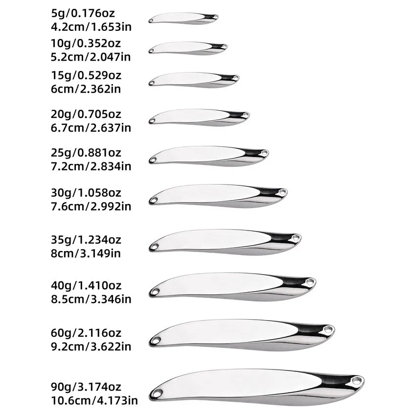 Señuelos de cuchara giratorios de Metal, 60g, 40g, 35g, 30g25g, señuelo de pesca de cola dura, lentejuelas, Paillette, cebo Artificial, Spinnerbait, herramientas para peces, 1 ud. - imagen 3