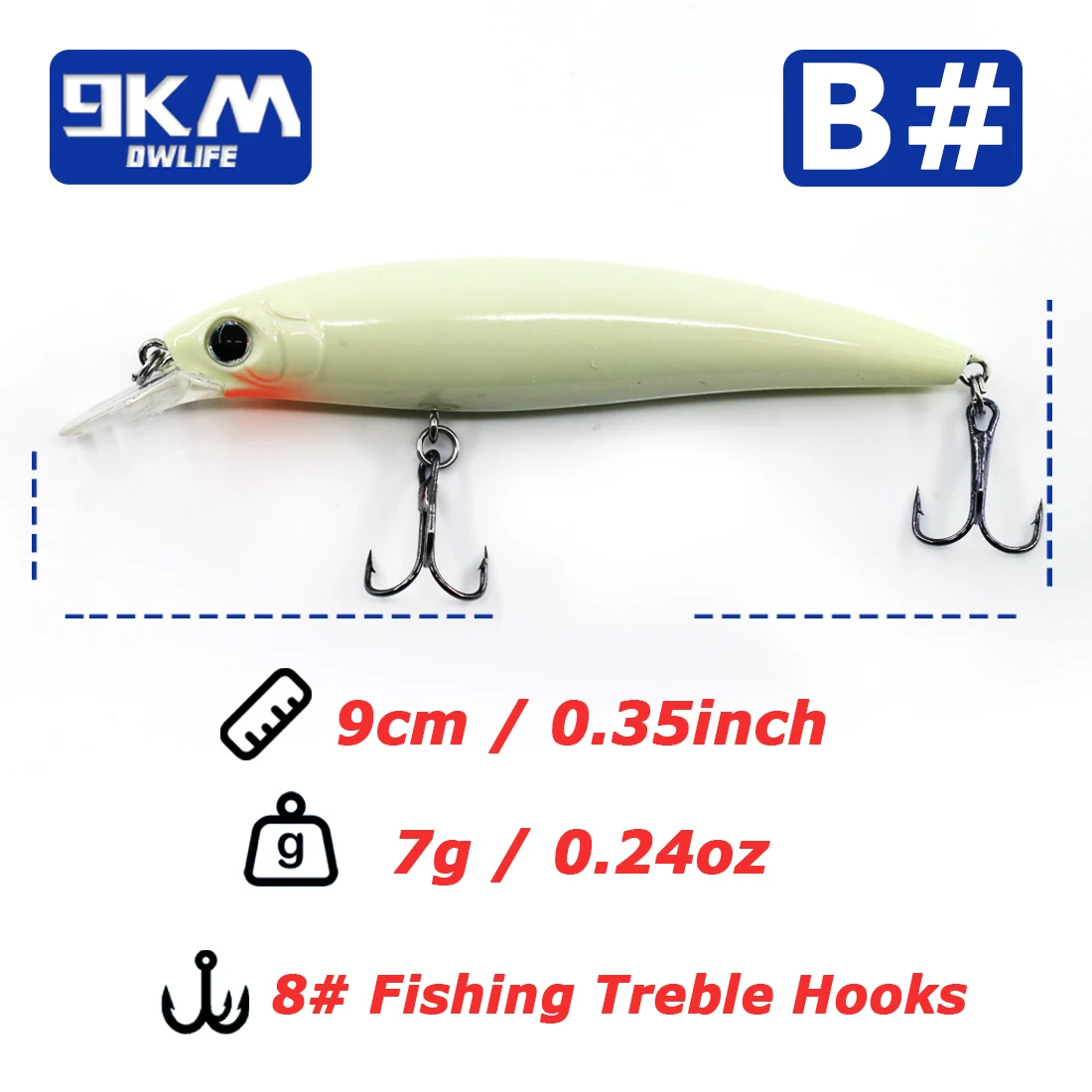 Size B-9cm 7g