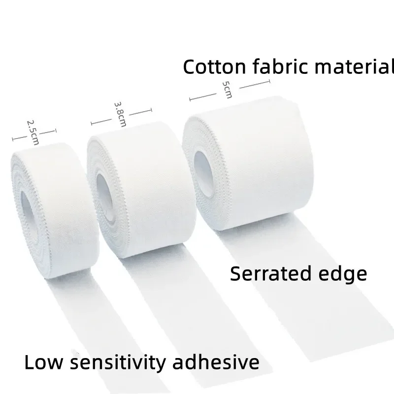 Cinta adhesiva Premium de algodón impermeable médica de 12,5/25/38/50mm, vendaje elástico para fisio muscular, cinta para lesiones por tensión - imagen 5