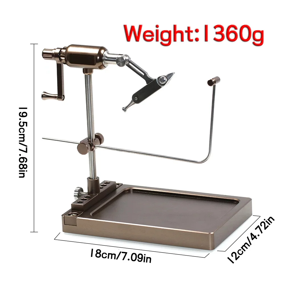 ELLLV-anzuelo giratorio de 360 °, herramienta de atado de moscas, Serpentina húmeda y seca #28-4/0, 1 unidad - imagen 3